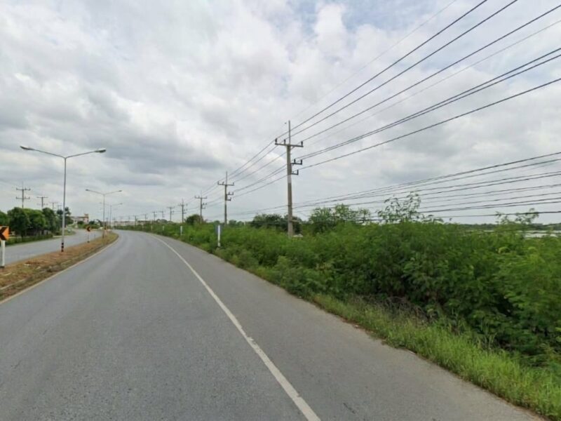 🏡 ขายที่ดิน 22-0-24 ไร่ ติดถนนบางบัวทอง-สุพรรณบุรี ตรงข้ามศูนย์กระจายสินค้าโลตัส