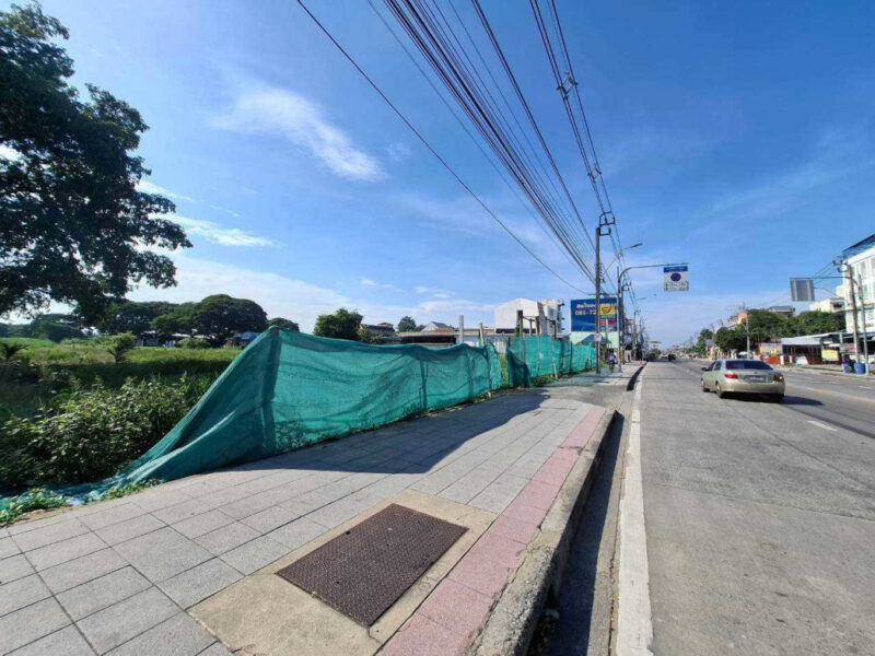 ขาย ที่ดิน ริมถนนหทัยราษฎร์ 8 ไร่ 3 งาน 36 ตรว ผังสีเหลือง เหมาะทำจัดสรร
