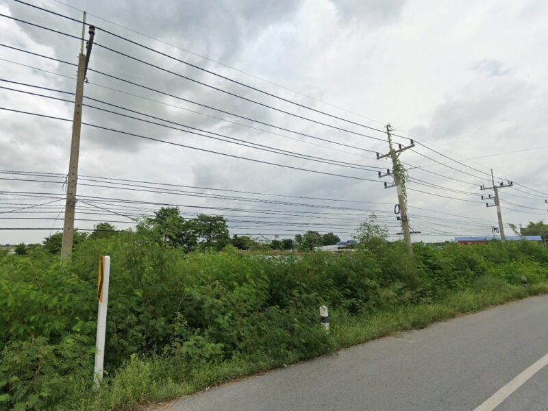 🏡 ขายที่ดิน 22-0-24 ไร่ ติดถนนบางบัวทอง-สุพรรณบุรี ตรงข้ามศูนย์กระจายสินค้าโลตัส