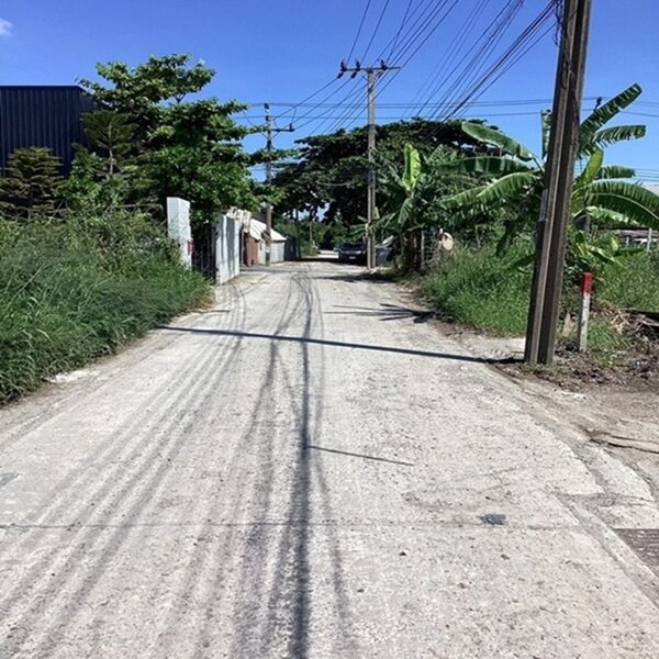 ขายที่ดิน เนื้อที่ 99 ตรว. ที่ถมแล้ว พัฒนาการตัดใหม่ ซ.97 ประเวศ