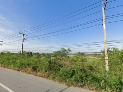 🏡 ขายที่ดิน 22-0-24 ไร่ ติดถนนบางบัวทอง-สุพรรณบุรี ตรงข้ามศูนย์กระจายสินค้าโลตัส